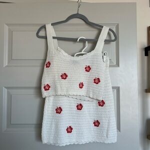 Wild Fable Crochet Skirt Set